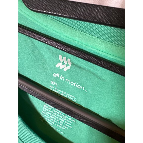 All in Motion Men's Short Sleeve Soft Stretch T-Shirt, Green, Size XXL, NWT - Picture 3 of 5